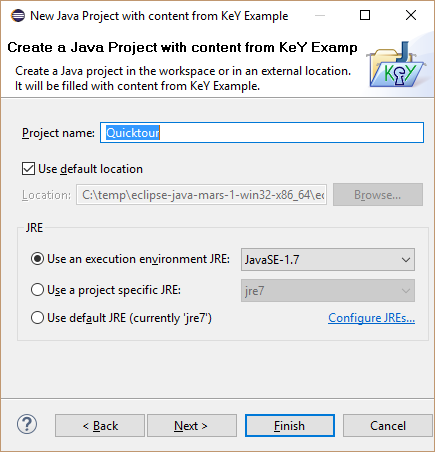 Create an example project